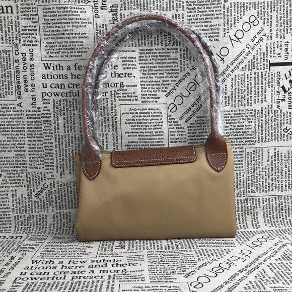 New Longchamp Le Pliage Original Large Shoulder Nylon Bag Tote IN Camel - Picture 3 of 14